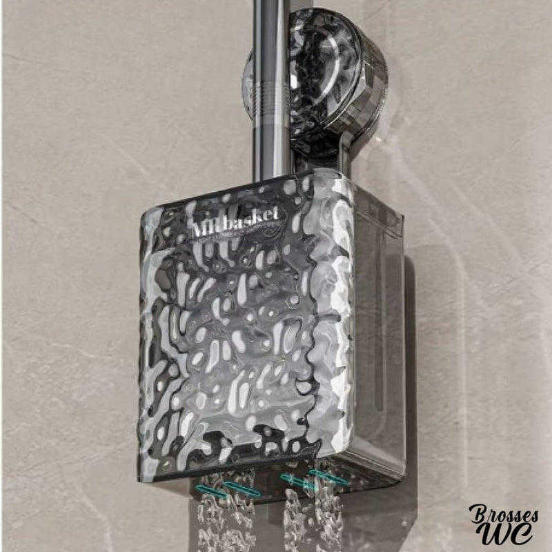 Brosse wc noire paillette