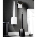 Brosse wc plastique blanc