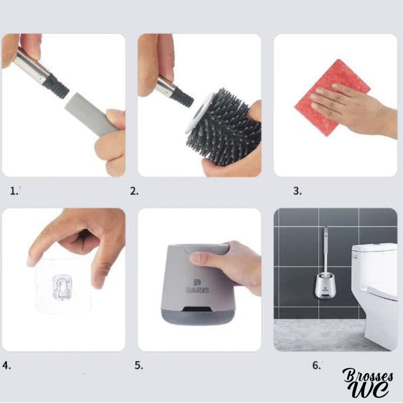 Brosse wc plastique