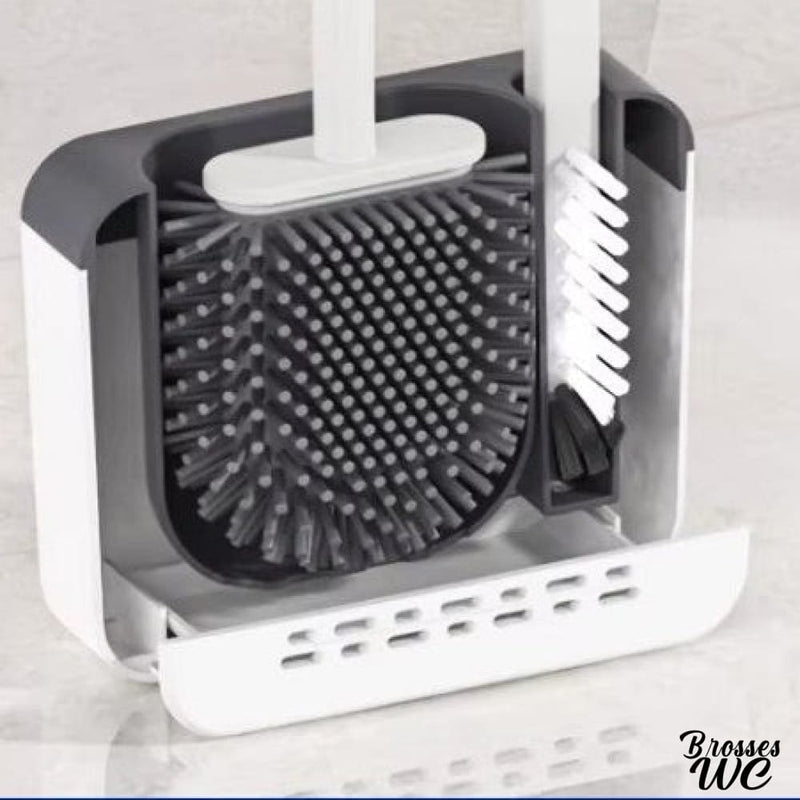 Brosse wc plate en silicone