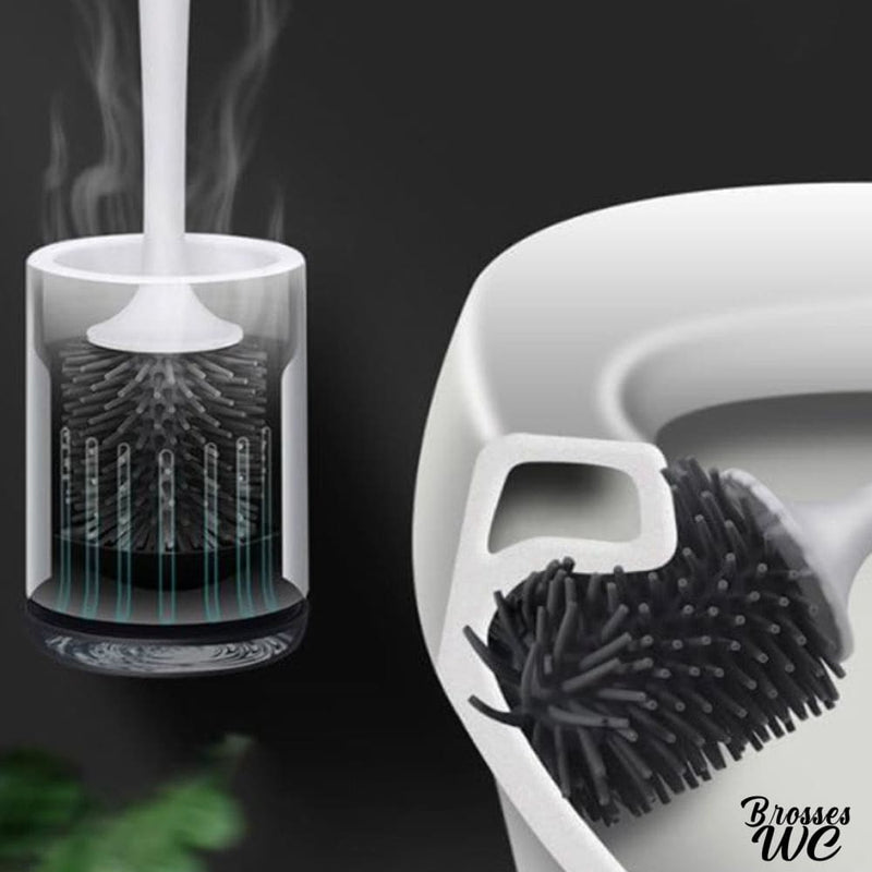 Brosse wc poils silicone