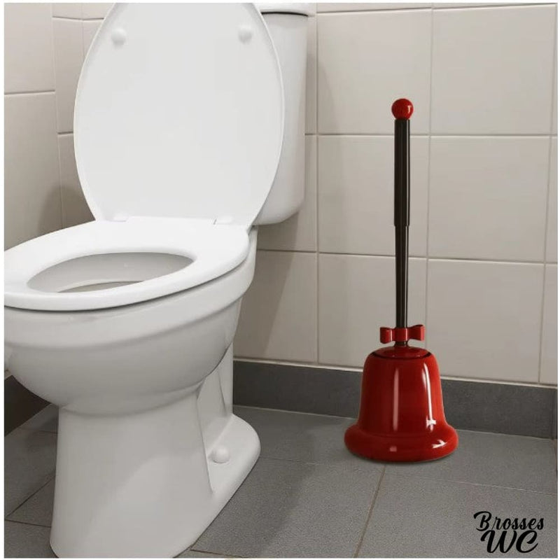 Brosse wc porte brosse rouge