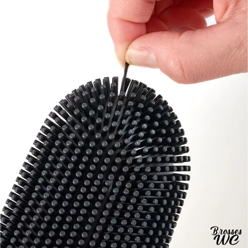 Brosse wc silicone noir