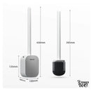 Brosse wc silicone noire