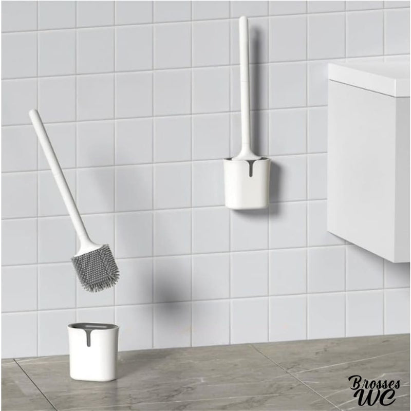 Brosse wc silicone suspendu