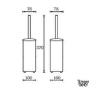 Brosse wc style industriel