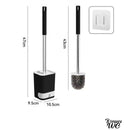 Brosse wc suspendu noir et blanc