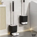 Brosse wc suspendu noir et blanc