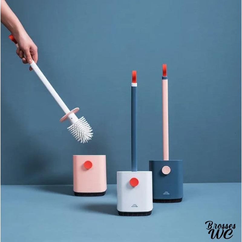 Brosse wc suspendue couleur