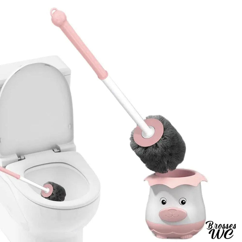 Brosse wc suspendue en couleur