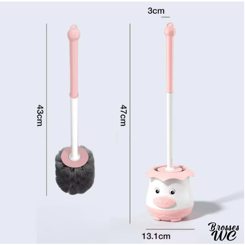 Brosse wc suspendue en couleur