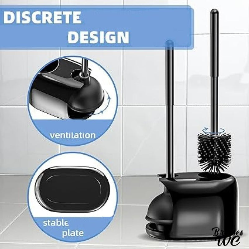 Brosse wc ventouse