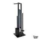 Combiné wc porte rouleau balai