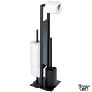 Combiné wc porte rouleau balai