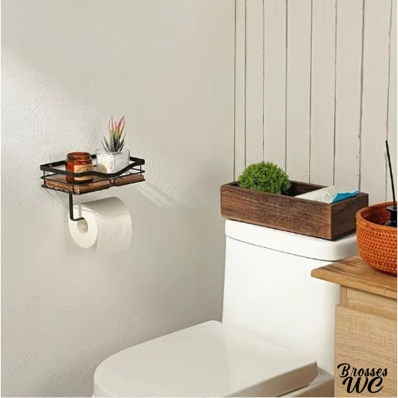 Derouleur papier wc bois