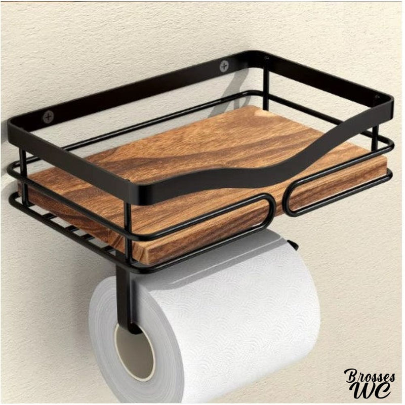 Derouleur papier wc bois