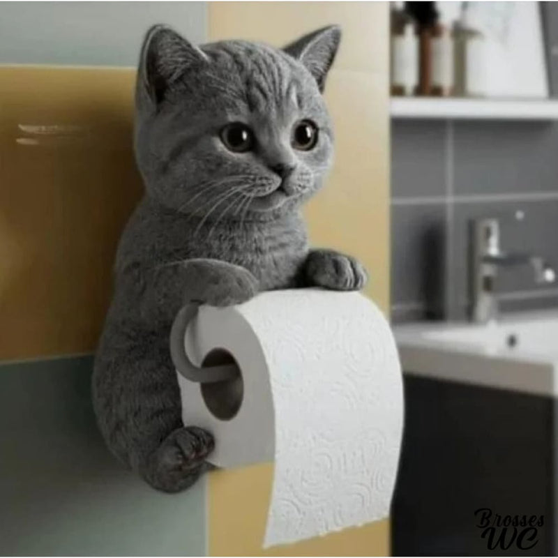 Derouleur papier wc chat