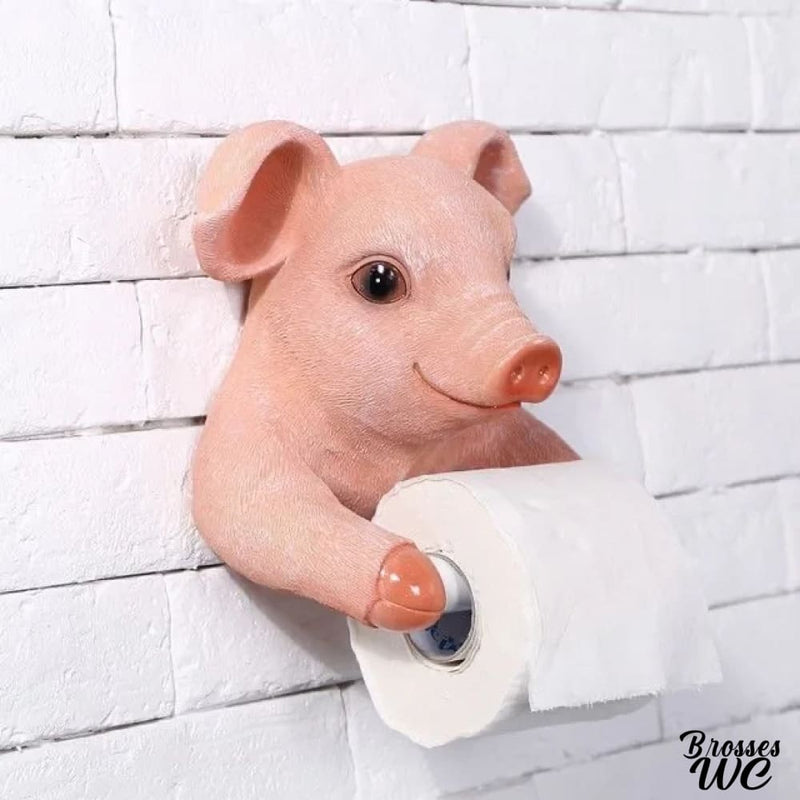 Derouleur papier wc cochon