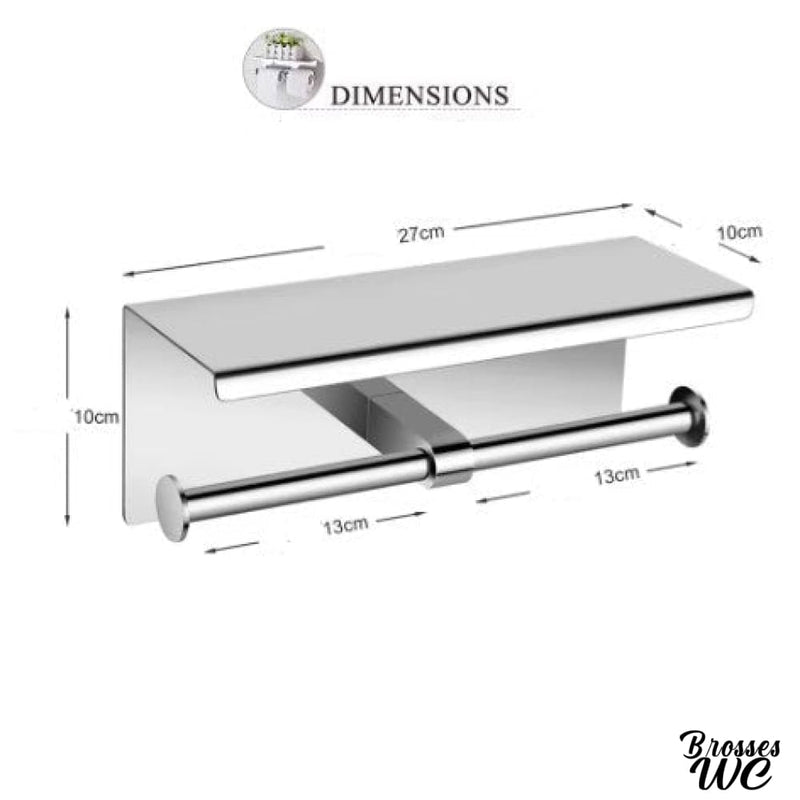 Derouleur papier wc double