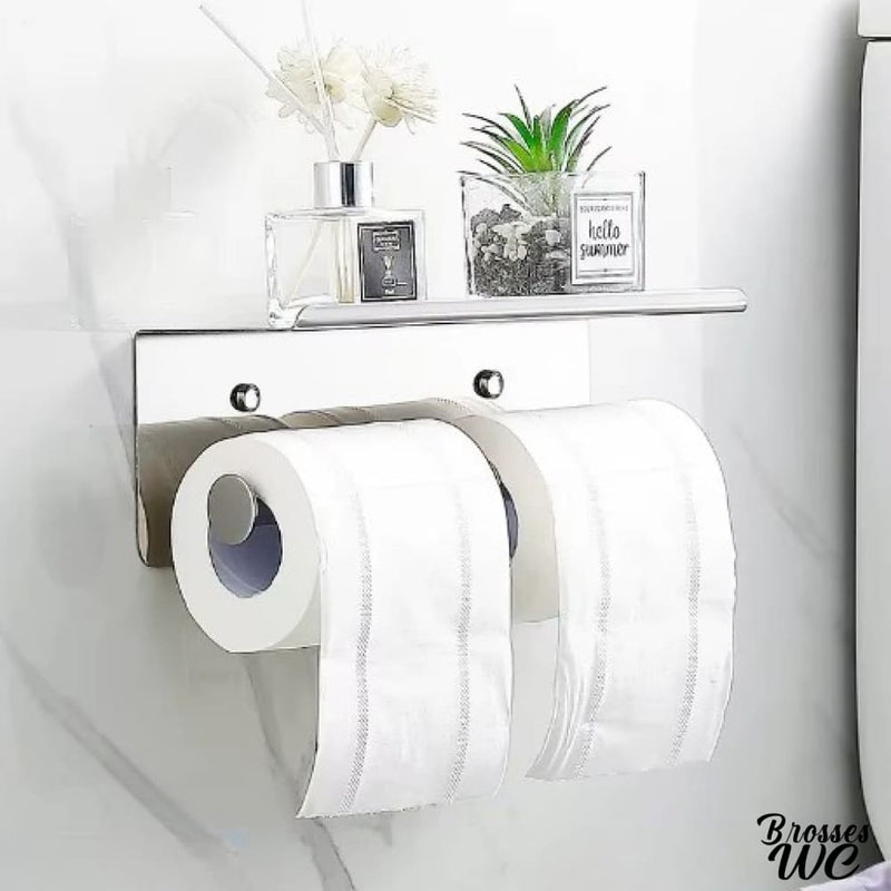 Derouleur papier wc double