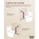 Derouleur papier wc sur pied