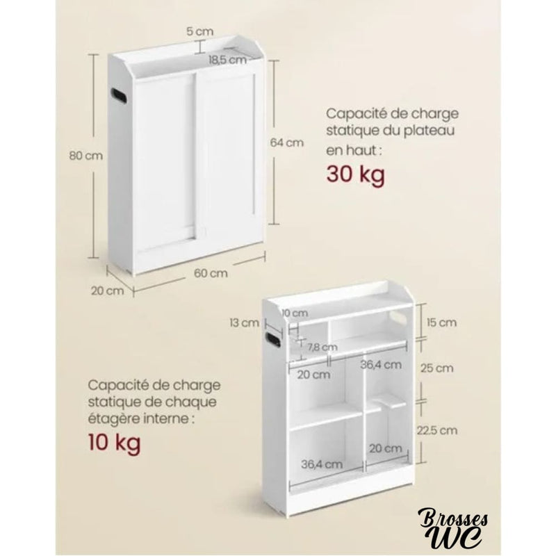 Derouleur papier wc sur pied