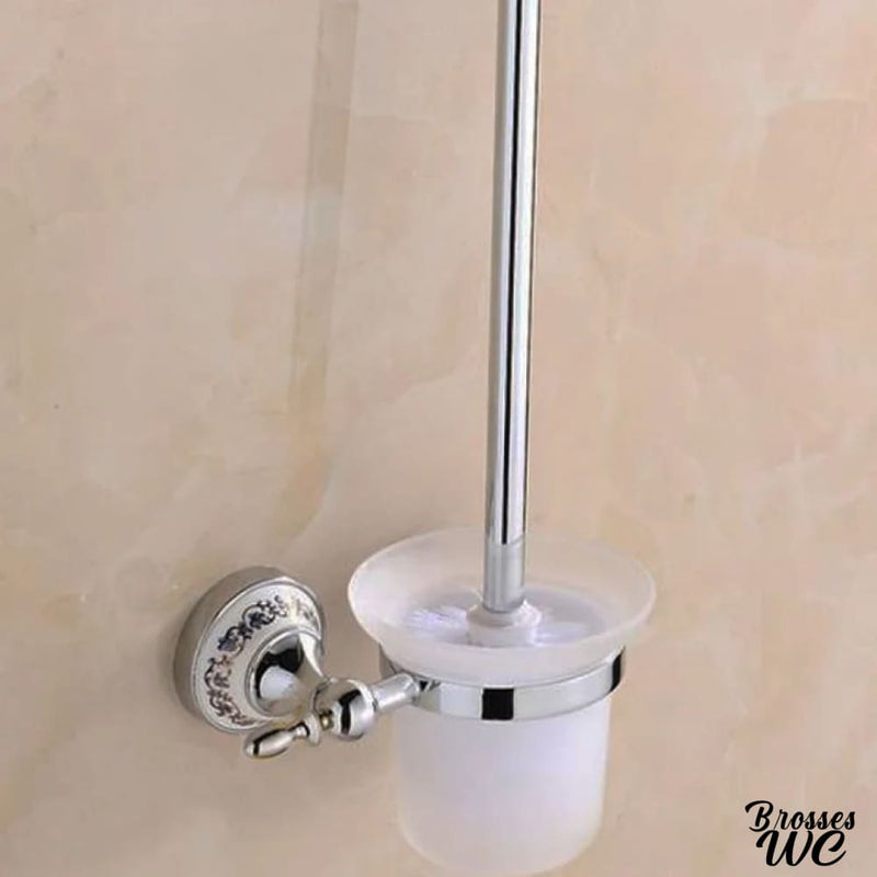 Ensemble brosse à wc et dévidoir papier toilette