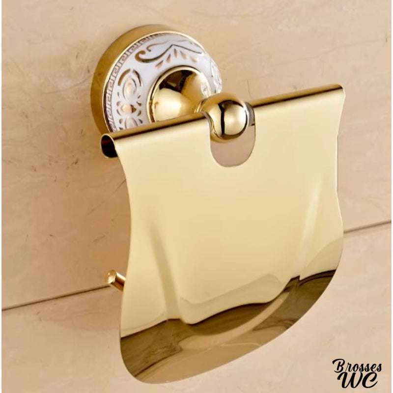 Ensemble brosse toilettes wc et pot verre