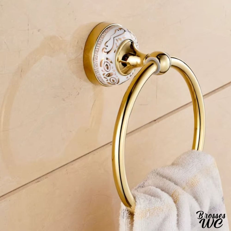 Ensemble brosse toilettes wc et pot verre