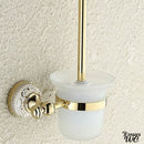 Ensemble brosse toilettes wc et pot verre