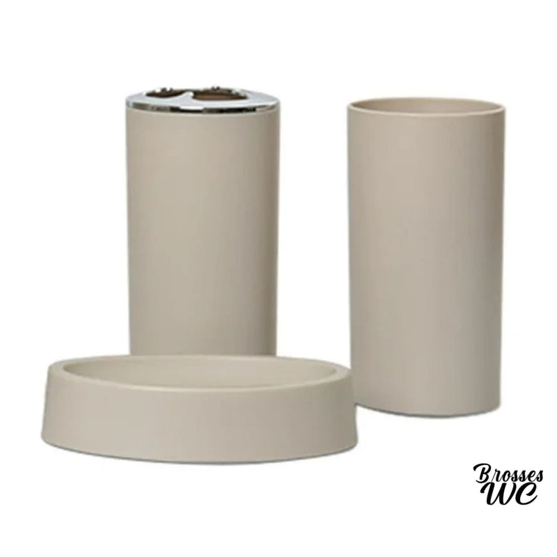 Ensemble brosse wc et poubelle