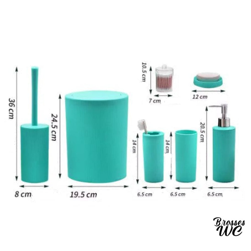 Ensemble brosse wc océan