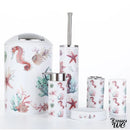 Ensemble brosse wc thème marin