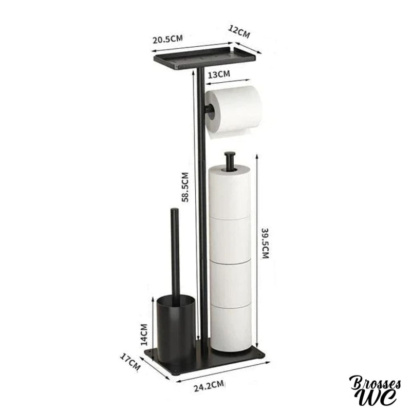 Ensemble derouleur brosse wc