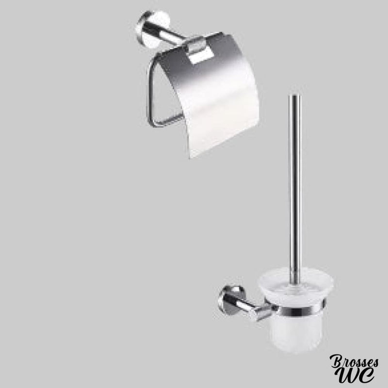 Ensemble derouleur et brosse wc
