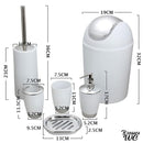 Ensemble poubelle et brosse wc