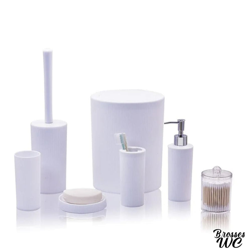 Ensemble salle de bain poubelle brosse a wc
