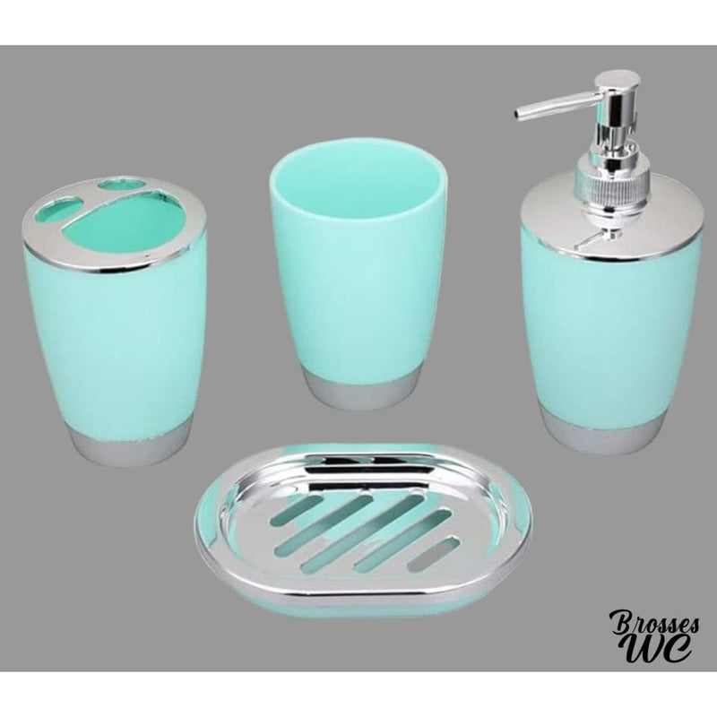 Ensemble wc poubelle brosse pousse mousse