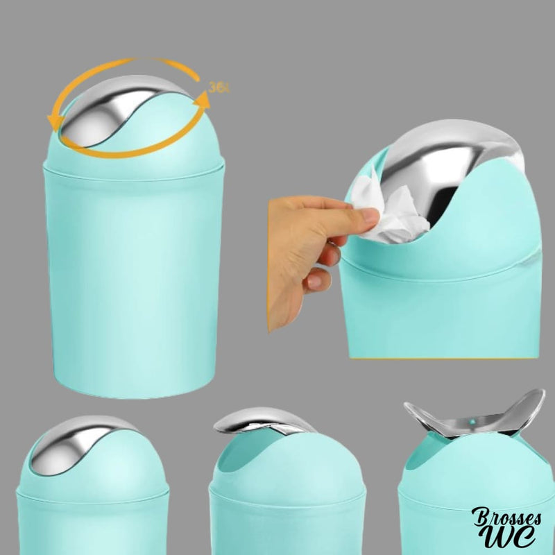 Ensemble wc poubelle brosse pousse mousse