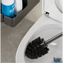 Etagere brosse wc aluminium noir