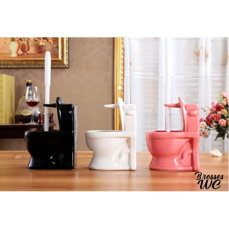 Imitation wc en porte brosse