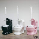 Imitation wc en porte brosse