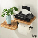 Meuble porte rouleau papier wc bois