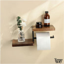 Meuble porte rouleau papier wc bois