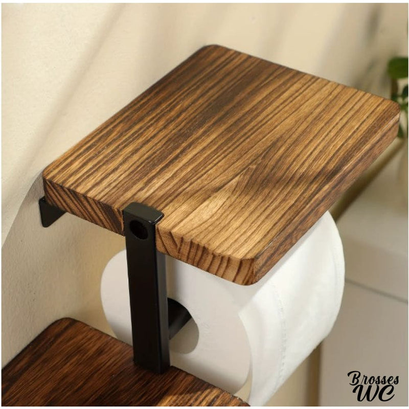Meuble porte rouleau papier wc bois