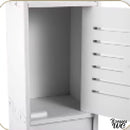 Meuble rangement wc avec brosse