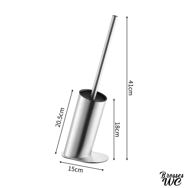 Porte brosse wc acier