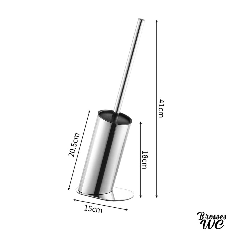 Porte brosse wc acier