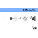 Porte brosse wc doré