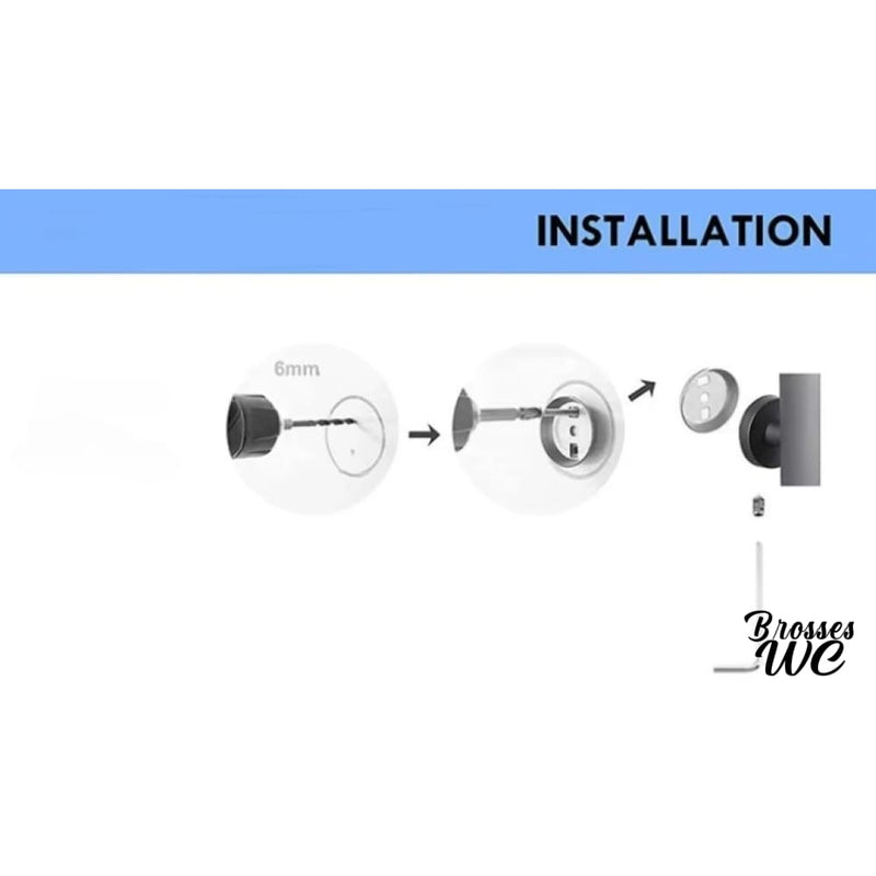 Porte brosse wc doré